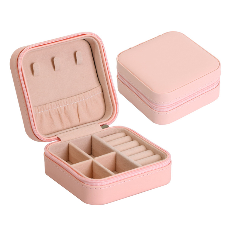 pink jewelry storage box