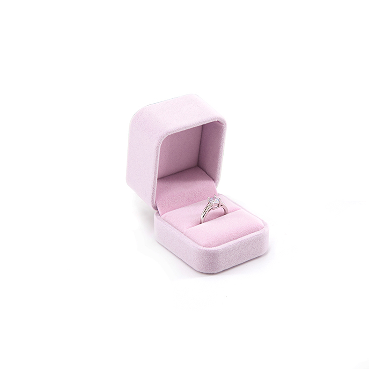 Wholesale Luxury Jewelry Packaging Gift Ring Boxes Velvet Jewelry Box With Custom Logo