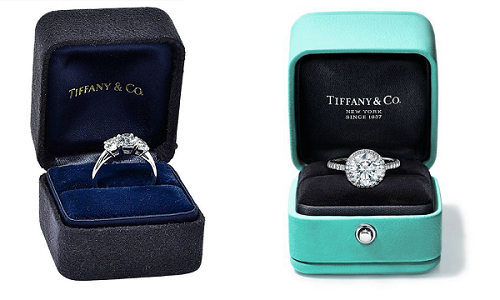 Classic eye-catching Tiffany jewelry box packaging