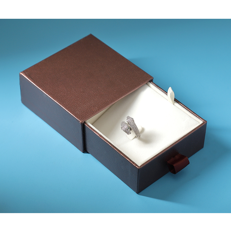 OEM Drawer Black Fashion Custom Logo Jewlery Storage Necklace Bracelet Earring Ring box jewelry Packing